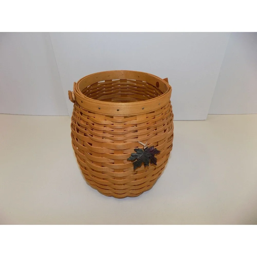 October Fields Basket w/ Protector, Liner & Charm Longaberger